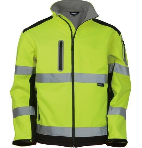 Vizwell VWJK177 B Softshell İki Renk Yeşil-Siyah Mont