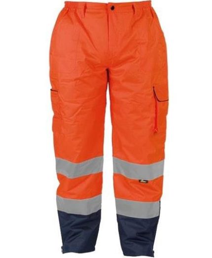 Vizwell VWJK-187-A Oxford Kapitoneli Turuncu Pantolon