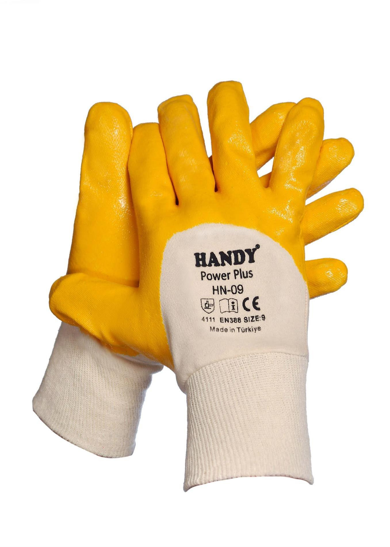 HANDY POWER PLUS HN-09 Sarı Nitril Eldiven