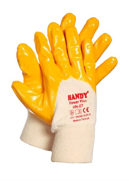 HANDY POWER PLUS HN-07 Sarı Nitril Eldiven
