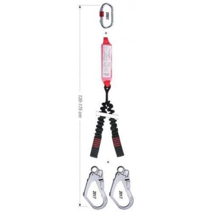 Camp Safety Şok Emicili Çelik Lanyard 190 cm
