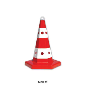 Kedi Gözlü Trafik Konisi 50 cm (SOKETLİ)
