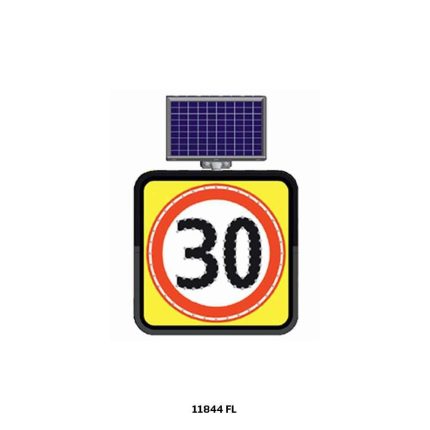 Led’li Yol Bakım Levhası ( AZAMİ HIZ 30) Solar LED’li Flaşör Lamba Sağ Yön