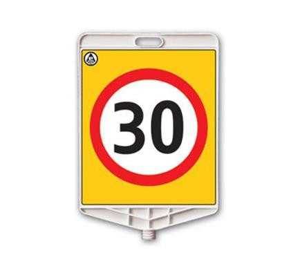 Dikdörtgen “30” Uyarı Levhası 35×41 cm