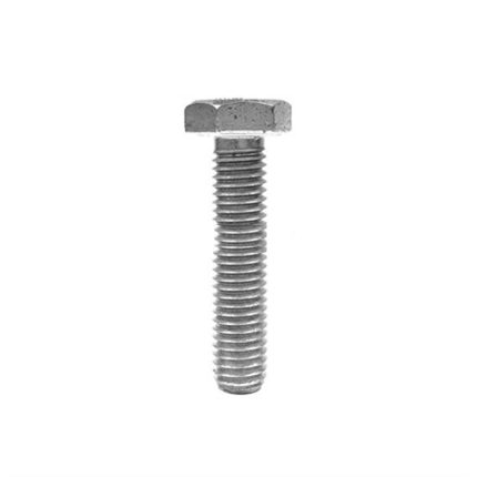 M10x16 DIN 933 8.8 Kalite AKB (Altı Köşe Başlı) Çelik Cıvata Beyaz